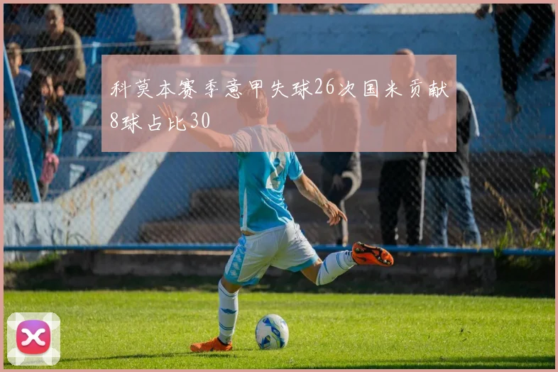 科莫本赛季意甲失球26次国米贡献8球占比30